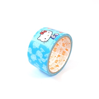 CROCO Sanrio Hello Kitty Cloth Tape เทปผ้าญี่ปุ่นลาย Hello Kitty สีฟ้า