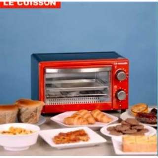 LE CUISSON เตาอบไฟฟ้า เตาอบขนม อบอาหาร เตาอบตั้งโต๊ะ ความจุ 9 ลิตร LE CUISSON Electric Oven Red Color