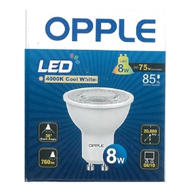 OPPLE LED E2 GU10 8W 220V 2700K/4000K/6500K 36Degree Non-dim