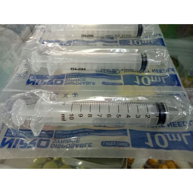 ไซริ่ง ไซริงค์ ขนาด10มล. ไซริ้งค์ Nipro กระบอกฉีดยา กระบอกวัดปริมาณ10ml. ราคาถูก Shopee Lazada