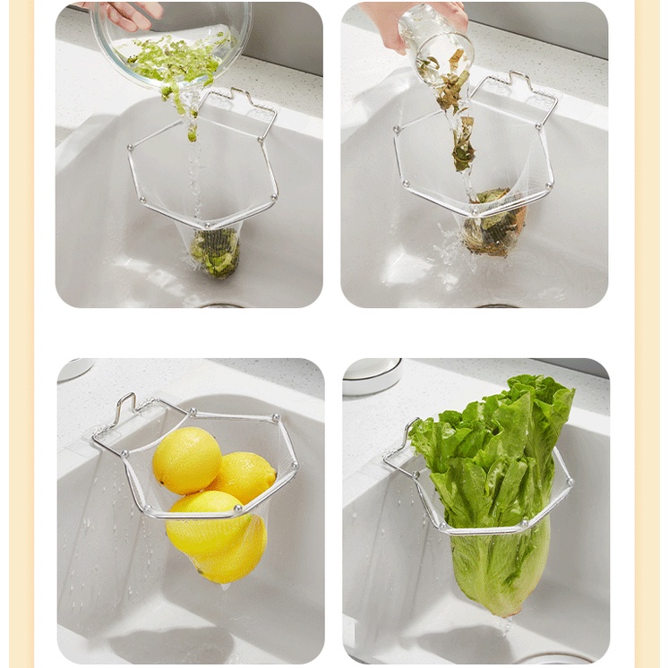 🆕ถุงกรองเศษอาหาร กรอง ตะแกรงแยกเศษอาหาร ถุงตาข่าย กรองเศษอาหาร ล้างผักผลไม้