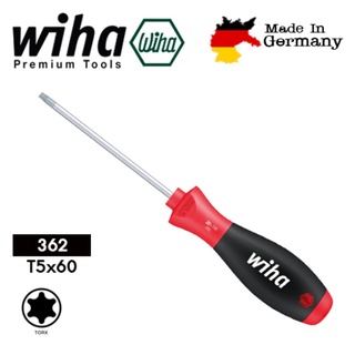 ไขควง TORX Wiha 362 ไขควงหัวดาว ด้ามนิ่ม No.01285 ขนาด T5x60 mm.