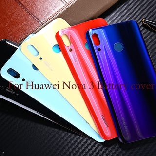 ฝาครอบแบตเตอรี่ด้านหลัง พร้อมสติกเกอร์กาว สําหรับ Huawei Nova 3