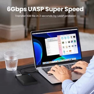 Ugreen (เฉพาะเคส) ฮาร์ดไดรฟ์ภายนอก USB 3.1 เป็น SATA III 2.5 นิ้ว