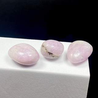 เซ็ตหินคุนไซต์ ก้อนขัดมัน 3ชิ้น (Kunzite Tumbled Set) #6