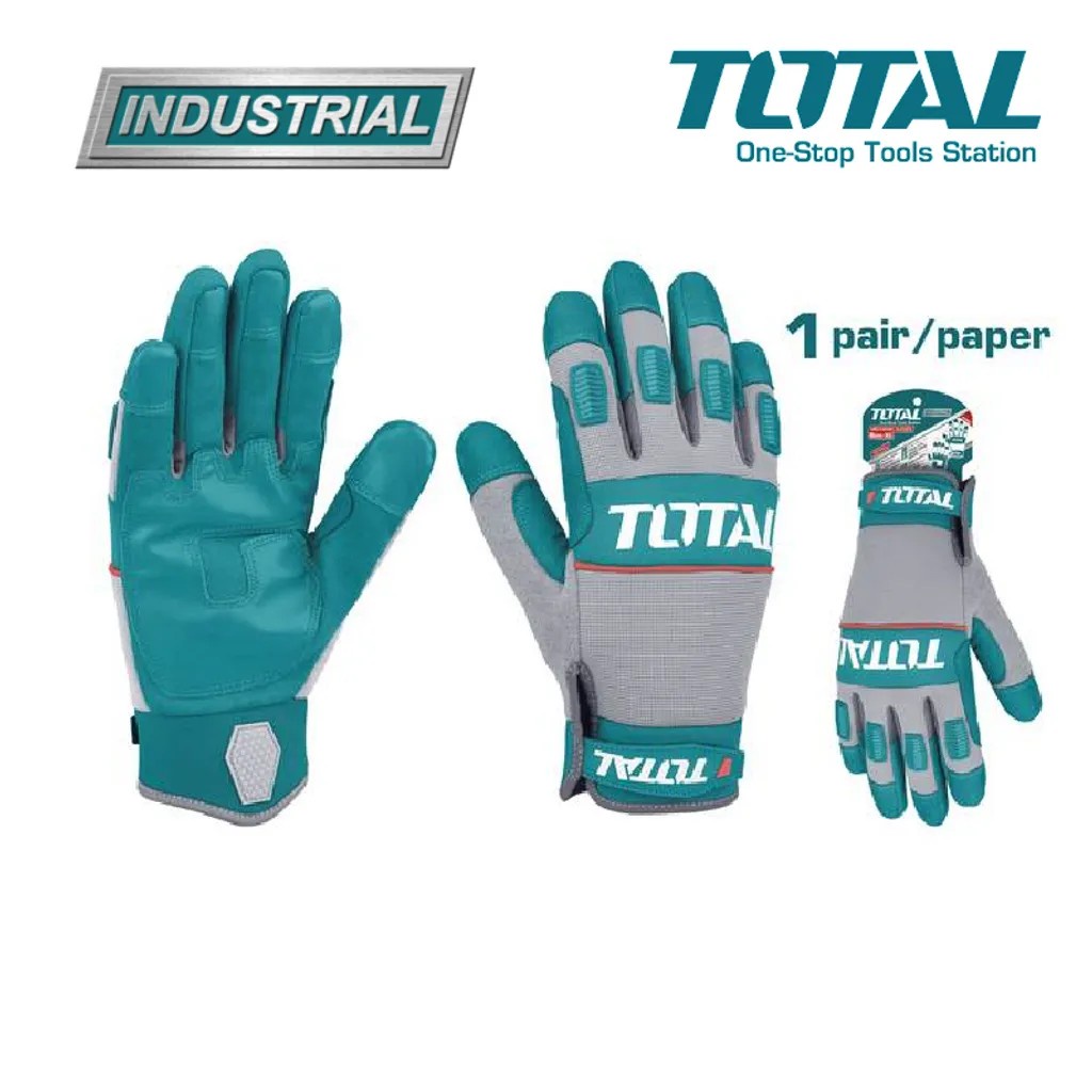 🎉แท้ ส่งไว🎉 TOTAL ถุงมือช่าง อเนกประสงค์ รุ่นงานหนัก ขนาด XL รุ่น TSP1806 Mechanic Gloves รุ่น HGVC01 ถุงมือ