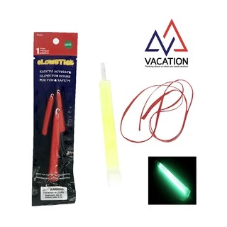 VACATION แท่งไฟเรืองแสง Glow Stick 6 นิ้ว ใช้แล้วทิ้ง เรืองแสง 6–8 ชม. งานปาร์ตี้/กิจกรรม