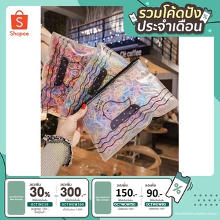 [เหลือ 7.-ใส่โค้ดOCTINC30] ยางรัดผม หนังยางรัดผมเส้นเล็ก ยางรัดผมหลากสี500เส้น