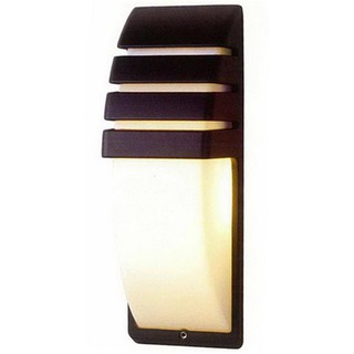 ไฟผนังภายนอก โคมไฟผนัง ภายนอก WMS5521 L&amp;E GS/AL MD ดำ SQ โคมไฟภายนอก โคมไฟ หลอดไฟ WALL LIGHT OUTDOOR WMS5521 L&amp;E GS/AL M