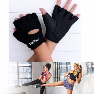 YUEYAN ถุงมือฟิตเนส ถุงมือออกกำลังกาย Fitness Glove Weight Lifting Gloves Black ( Int:L)UEYAN ถุงมือฟิตเนส ถุงมือออกกำลั