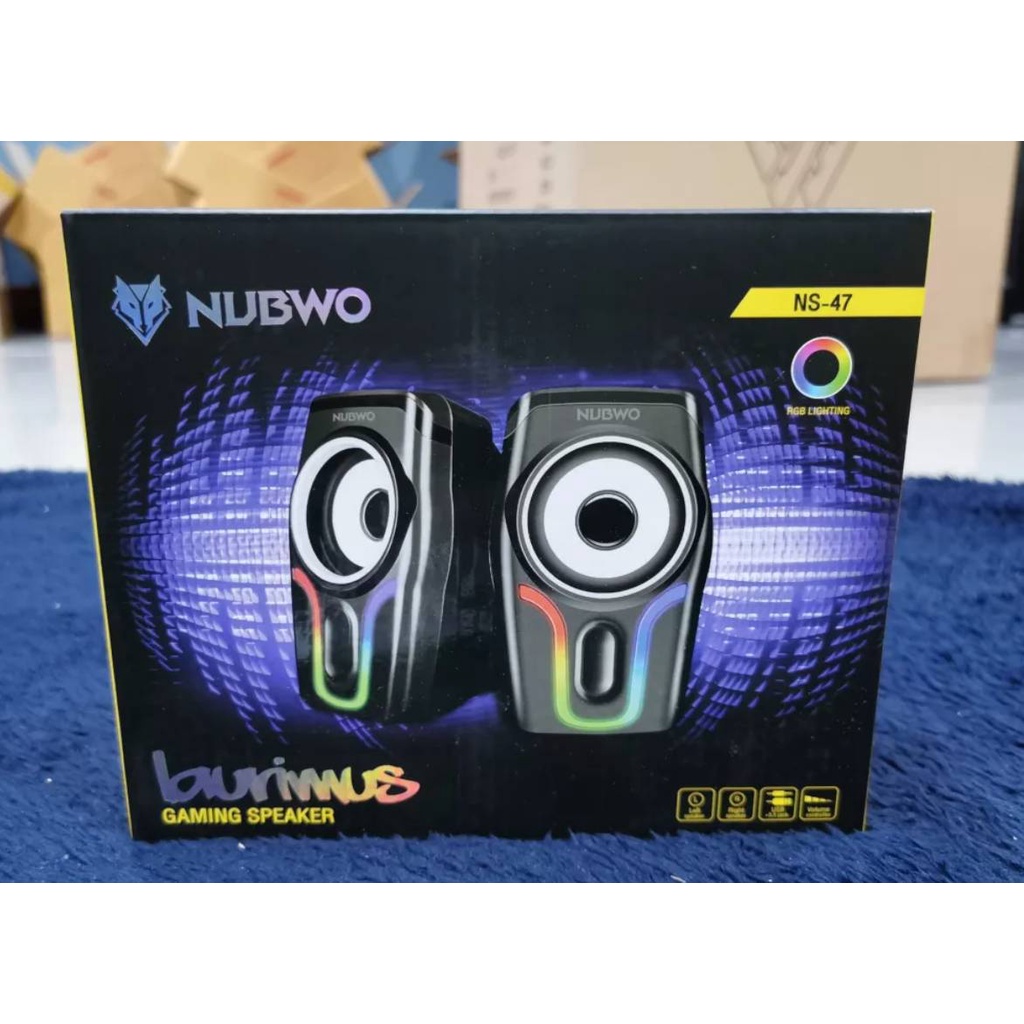 ลำโพง NUBWO NS-47  มีไฟ RGB ลำโพง NUBWO NS-47