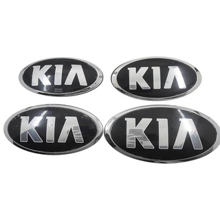 1 x ABS KIA โลโก้รถยนต์ด้านหน้า ด้านหลัง ตกแต่งตราสัญลักษณ์ สติกเกอร์ รูปลอก เปลี่ยน สําหรับ KIA