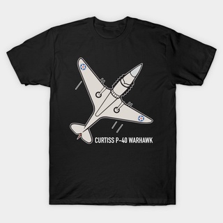 [COD]มาใหม่ เสื้อยืดลําลอง แขนสั้น พิมพ์ลาย Warhawk Ww2 P 40 Warhawk P 2 สไตล์วินเทจ ยุโรป สําหรับผู้ชายS-5XL