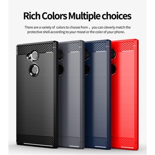 เคสโทรศัพท์ชนิดซิลิโคน Tpu แบบนิ่มคาร์บอนไฟเบอร์คาร์บอนไฟเบอร์สําหรับ Sony Xa1 / Xa2 / Xa3 / Xa1 Plus / Xa1 Ultra / Xa1 Plus / Xa2 Plus / L1 / L2 / L3