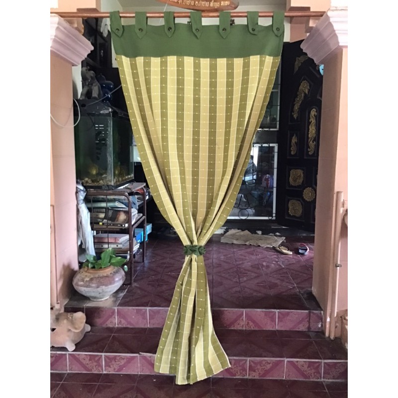 แนะนำ ผ้าม่าน ผ้าม่านผ้าฝ้ายทอมือสำหรับประตูกว้าง1มสูง2ม ราคาพิเศษ มีเก็บเงินปลายทาง