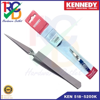 แหนบคีบชิ้นงาน KENNEDY KEN-518-5200K SHARP NOSE PRECISION TWEEZERS 115mm