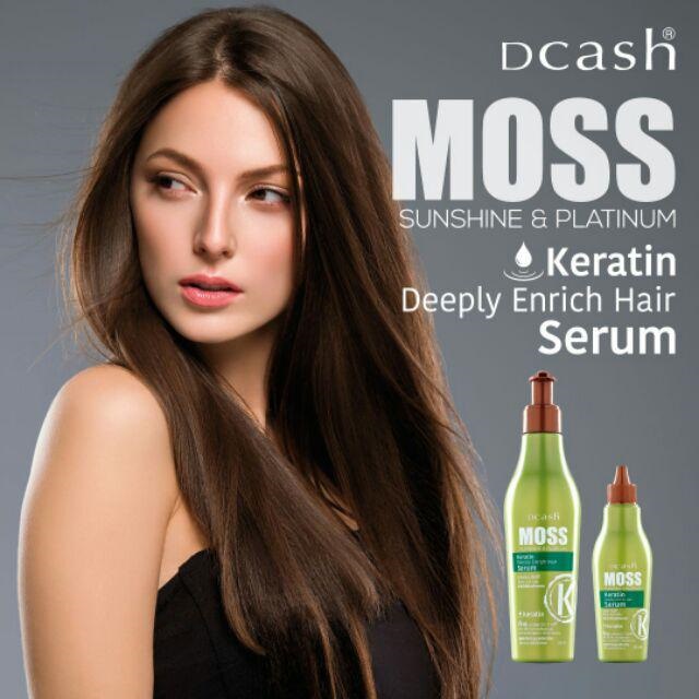 Dcash Moss sunshine & platinum 200ml Keratin & Argan ช่วยบำรุงเส้นผมให้นุ่มลื่นมีน้ำหนัก ช่วยบำรุงผม