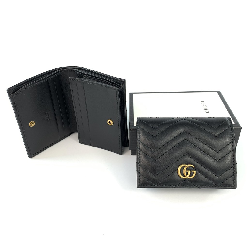 Gucci GG Marmont Card Case Wallet Diagonal Matelasse, 55% OFF