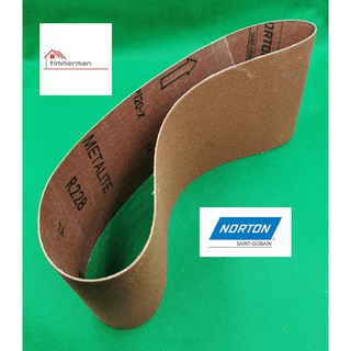 Norton กระดาษทราย สายพาน ขนาด 4x24 นิ้ว แพ็ค 1 แผ่น ผ้าทราย สายพาน Abrasive Cloth Belt