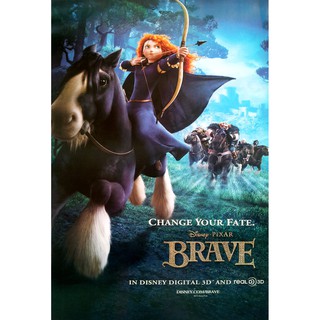 โปสเตอร์ หนัง การ์ตูน นักรบสาวหัวใจมหากาฬ BRAVE 2012 POSTER 24”x35” Inch Disney Pixar