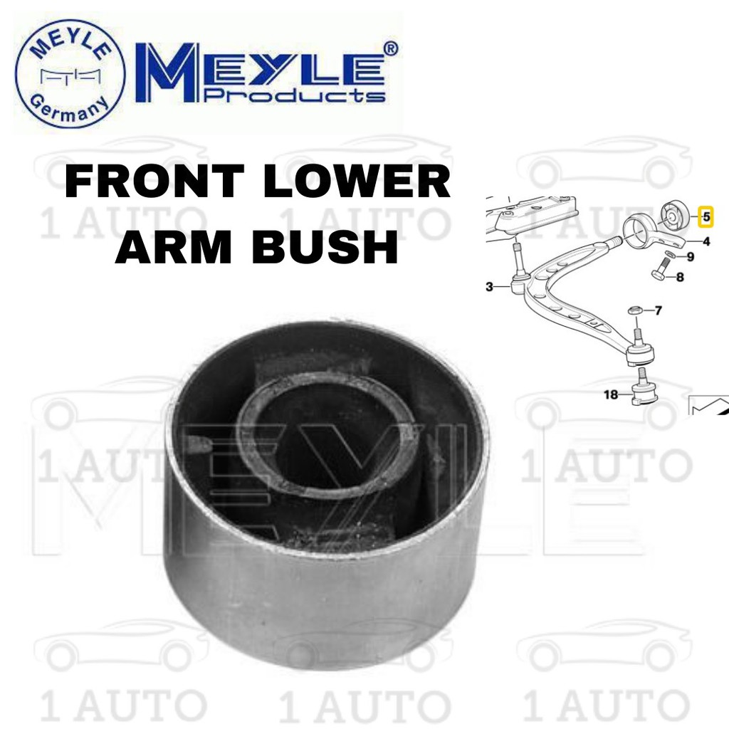 MEYLE GERMANY FRONT LOWER ARM BUSH (2 ชิ้น) BMW E36 318i 320i 323i 325i 328i Z3 1.9 2.0 2.2 2.5 2.8 