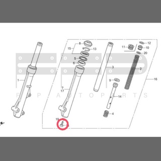 โบลท์ 8 มม.โบลต์ น็อตยึดกระบอกโช๊ค หัวโช๊ค ฮอนด้าแท้ศูนย์ อะไหล่แท้ (90116-KV3-701)