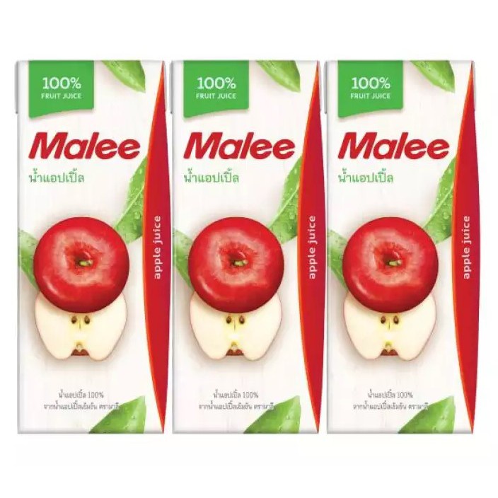 MALEE น้ำผลไม้ 100% ขนาด 200 มล. แพ็ค3 (เลือกรสได้)