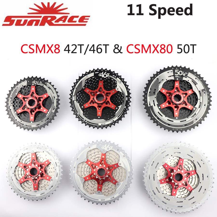 SUNRACE CSMX 11-46 BK/RD 11s main image 0
