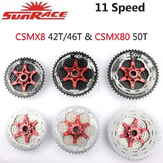 SunRace 11 ความเร็วเทป CSMS8 CSMX8 11-46 ครั้ง 11-50 ครั้งจักรยานเทปพอดี Shimano SRAM มู่เล่ Sunrace 11-46 11 วินาทีเทป