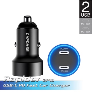 Capdase Dual USB-C PD Car Charger Rapider 2P40