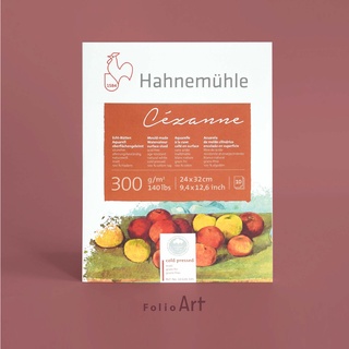 FOLIO ART : กระดาษวาดภาพ Hahnemühle paper pad  รุ่น Cézanne 300 แกรม เล่มฉีก ขนาด 24x32 cm. 10 แผ่น 8570123