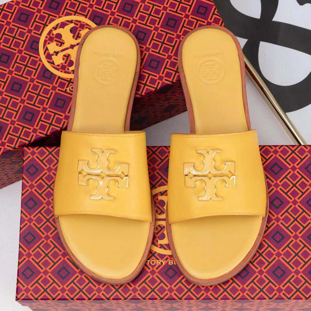 TB eather one-word slippers non-slip slippers - ju7utemwom - ThaiPick