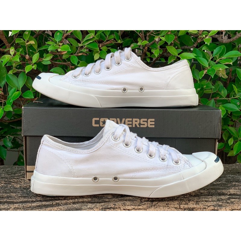 converse jack purcell แท้มือสองสีขาว