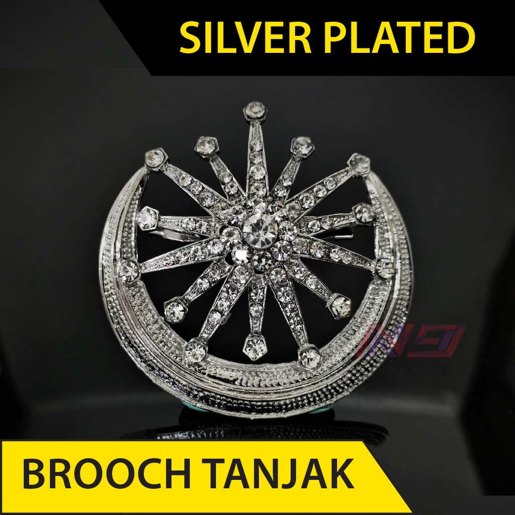 เข็มกลัด Tanjak Songkok With Pin Perak Silver Plated BT-9-S