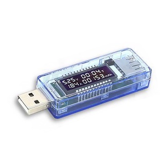 เครื่องทดสอบแรงดันไฟฟ้า USB Tester  เวลาทำงาน หน้าต่างแสดงผล