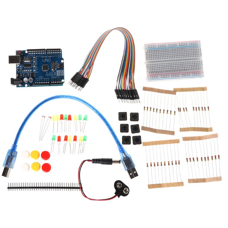 BUB 1Set Starter Kit R3 Mini Breadboard LED Jumper Wire Button
