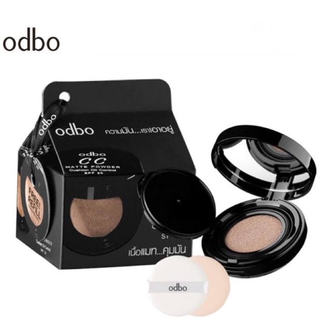 ODBO OD625 CC Matte Powder Cushion Oil Control Spf 20