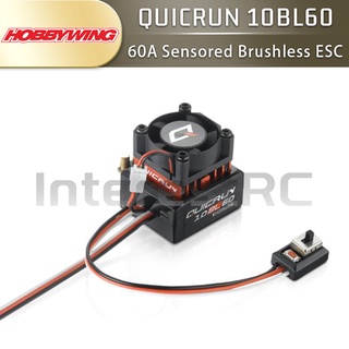 Hobbywing QuicRun เซนเซอร์ไร้แปรงถ่าน WP 10BL60 60A ESC สําหรับรถบังคับ 1/10