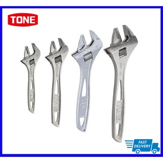 Tone Adjustable Wrench MWR ประแจปากเลื่อน ขนาด MWR150(0-20),MWR-200(0-25),MWR-250(0-30),MWR-300(0-35) mm.