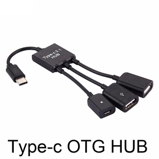 USB Type-C อะแดปเตอร์ OTG สาย USB C 3.0 2.0ชาย USB Micro USB อะแดปเตอร์ USB Hub สำหรับ Samsung Xiaomi Huawei