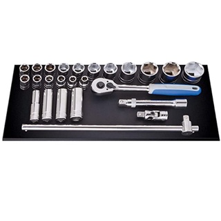 ชุดบล็อก+ด้าม ขนาด1/2 ถาดพลาสติก BLUE-POINT NO.BPS12 Modular Tool Set 1/2"Dr. Socket set Gear Garage By Factory Gerage