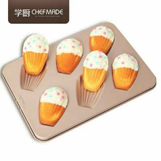 CHEFMADE พิมพ์มาเดอลีน madeleine มาเดอลีน ขนาด 6 ช่อง อย่างดี