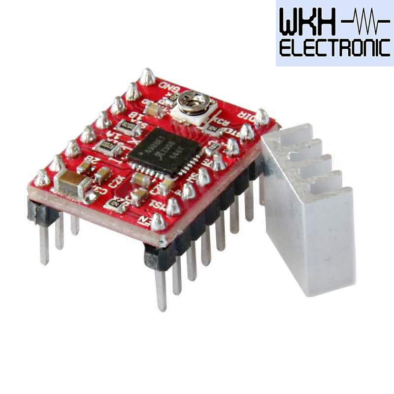 Stepper Motor Driver A4988 พร้อมฮีทซิงค์ระบบ 5v