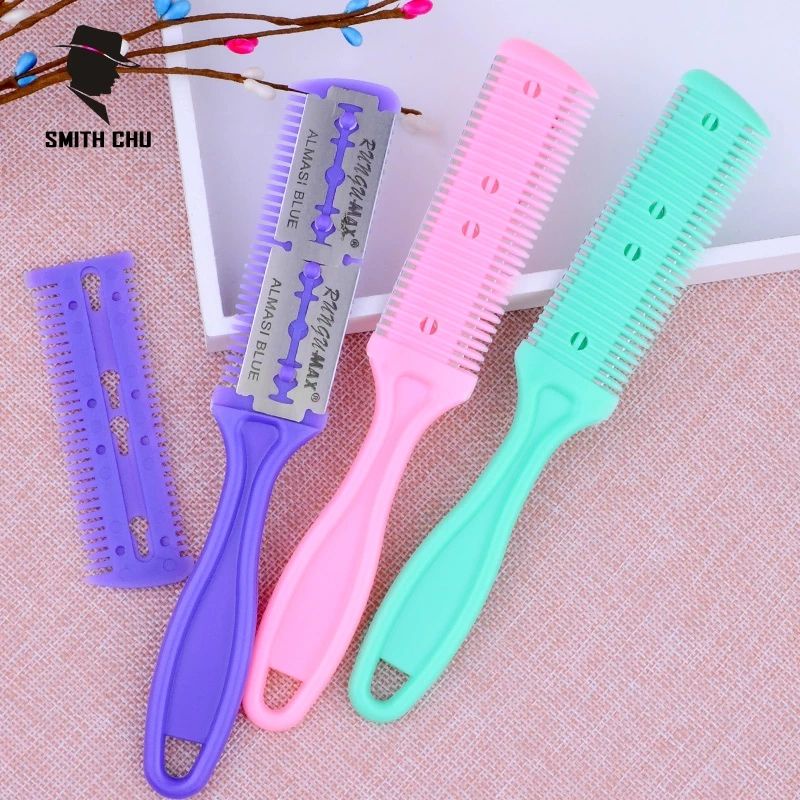 หวีซอยผม​ หวีสไลด์ผม​ 2 ใบมีด (หน้ากว้าง 3 ซม.) คละทรงด้าม - รูปที่ 7