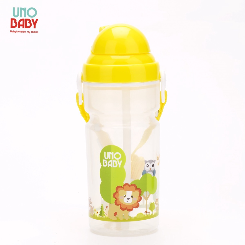 Uno Baby ขวดน้ำฟางวันทัช 500มล./ One-Touch Straw Bottle 500ml