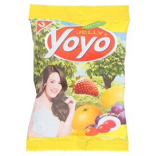 ว๊าว🍟 โยโย ขนมเยลลี่เจลาตินผสมน้ำผลไม้ต่างๆ 80กรัม Yoyo Assorted Flavoured Gummy Jelly 80g