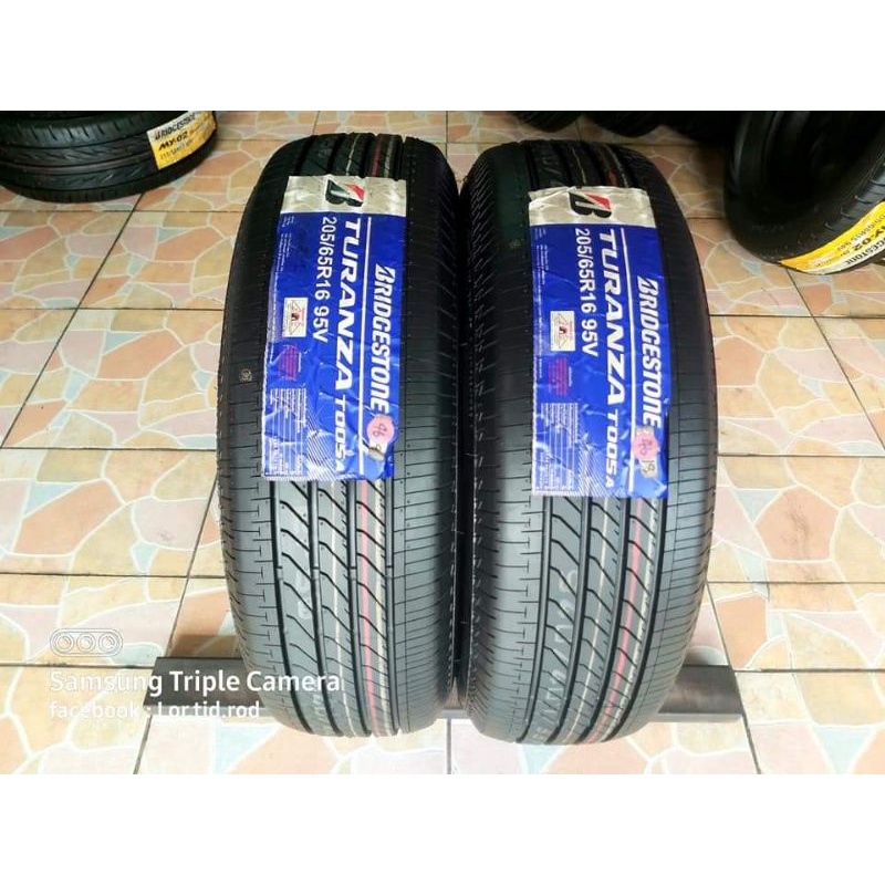 มึแค่ 2 เส้นค่ะ** ส่งฟรีมีปลายทาง ยางใหม่ค้างปี Bridgestone Turanza T005a  205/65R16 ผลิตปลายปี 2018
