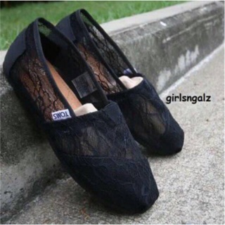 TOMS Black Lace