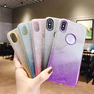 เคสกากเพชร ทูโทน 3ชิ้น iPhone13 13pro max 12 12pro 12promax 12mini เคส ไอโฟน 8plus