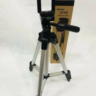 TF tripod ขาตั้งกล้อง 3 ขา รุ่น 3110 ( Black ) ฟรี หัวต่อสำหรับมือถือ